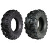 Kit 2 pneus dianteiro 25x8-12" e traseiro 25x10-12"